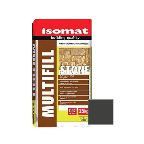 Затирка Isomat Multifill-Stone, 25 кг, черный 02