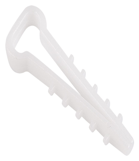 Дюбель-хомут нейлоновый прямоугольный 5-10 мм белый упаковка 100 шт. | код 07-4610 | REXANT ( 2 упак.)