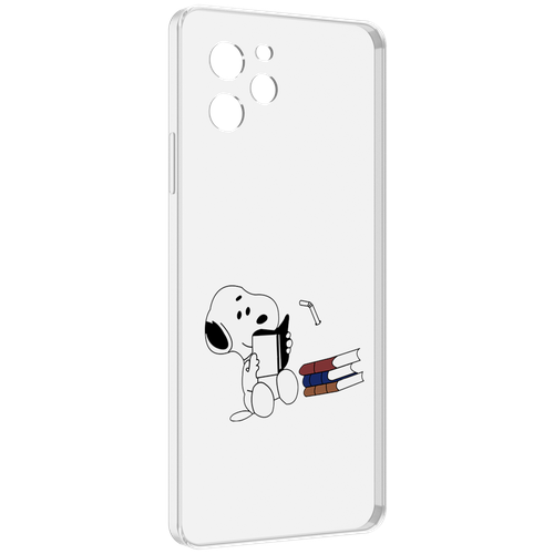 Чехол MyPads собака-с-книжками для Huawei Nova Y61 / Huawei Enjoy 50z задняя-панель-накладка-бампер