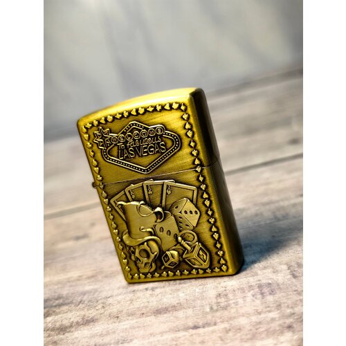 Зажигалка зиппо VINETTY las vegas бензиновая