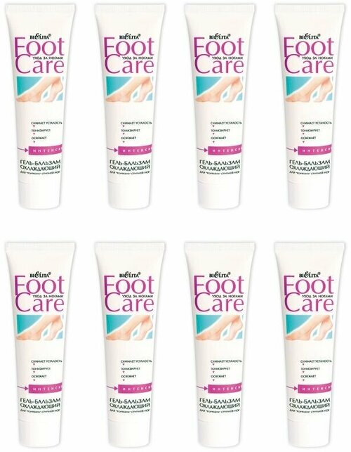 Foot Care Гель-бальзам охлаждающий для горячих ступней, 100мл x 8 шт