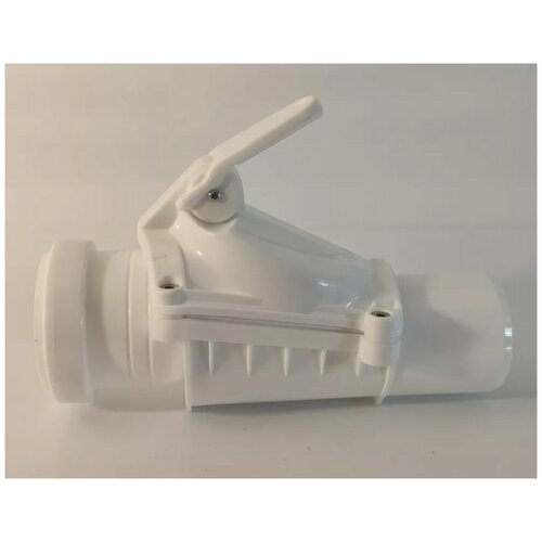 Клапан обратный канализационный, диаметр 50, ZB горизонтальный Белый версия А Karmat ZB50-A