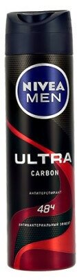 Антиперспирант-спрей Nivea Men Ultra Carbon, 150мл - фото №12