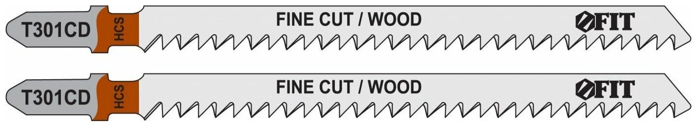 Полотна по дереву HCS шлифованные под свободным углом зубья 116/91/3 мм (T301CD) 2 шт. FIT