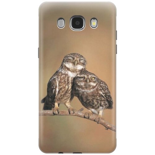 фото Силиконовый чехол на samsung galaxy j5 (2016) / самсунг джей 5 2016 с принтом "пара совушек" gosso