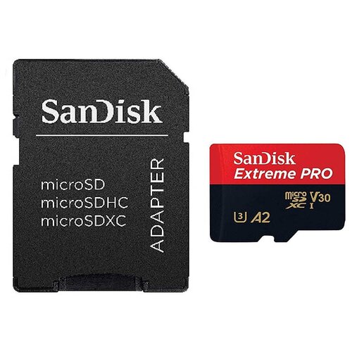 Карта памяти SanDisk microSD 1TB Extreme PRO (SDSQXCD-1T00-GN6MA) с переходником под SD флеш карта microsd 1tb class10 sandisk sdsqxa1 1t00 gn6ma extreme adapter