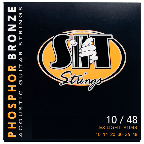 Набор струн S.I.T. Strings P1048, 1 уп. струны для акустической гитары d addario phosphor bronze ej15 extra light 6 шт