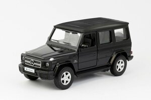 Машина металлическая RMZ City серия 1:32 Mercedes Benz G63 AMG, инерционный механизм, двери открываются, черный цвет. 554991BL