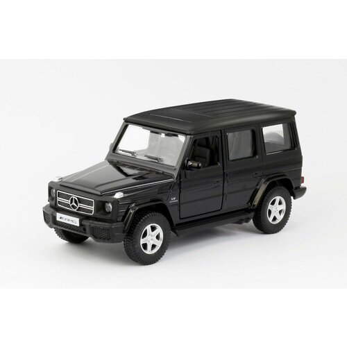 Машина металлическая RMZ City серия 1:32 Mercedes Benz G63 AMG, инерционный механизм, двери открываются, черный цвет. 554991BL