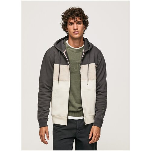 фото Толстовка для мужчин, pepe jeans london, модель: pm582315, цвет: черный, размер: 48(m)