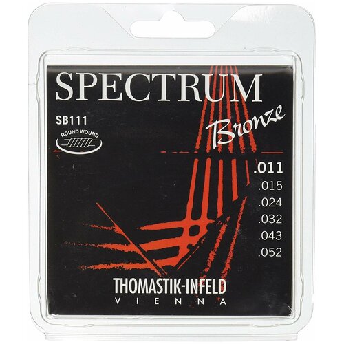 THOMASTIK SB111 Струны для акустической гитары spectrum bronze комплект струн для 12 струнной акустической гитары бронза 10 50 thomastik