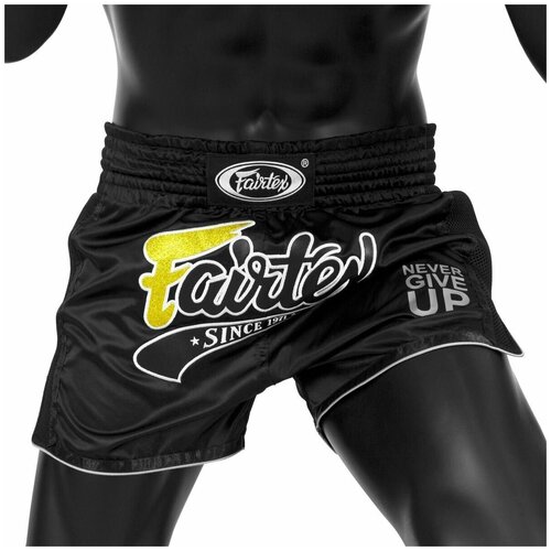Трусы боксерские Fairtex, размер L, черный шорты для тайского бокса fairtex bs1708 black l