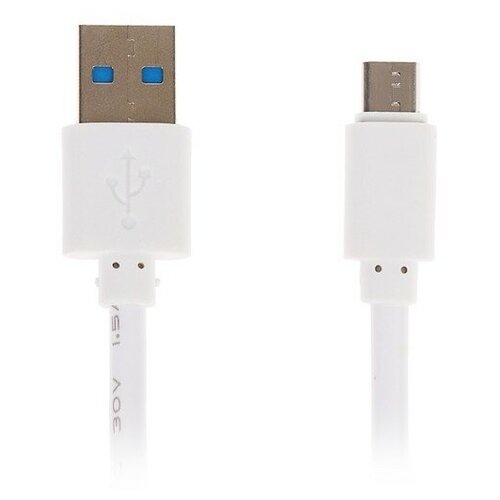 Кабель LuazON, microUSB - USB, 1 А, 2 м, белый 4283692 кабель luazon microusb usb 1 а 2 м белый 4283692