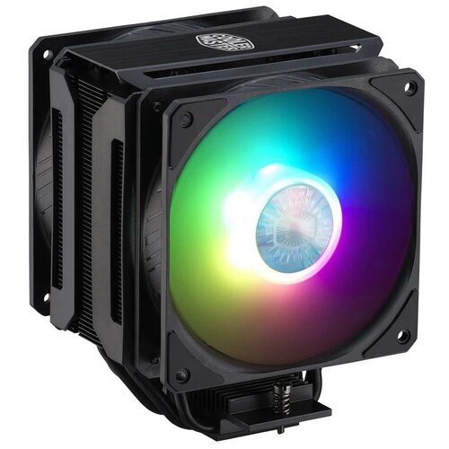 Процессорный кулер COOLER MASTER , MAP-T6PS-218PA-R1 LGA1150/LGA1151/LGA1155/LGA1156/LGA1200, black 6 heatpipes rgb cpu cooler radiator silent pwm 4pin 130w for intel lga 1150 1151 1155 1200 1366 2011 x79 x99 am3 am4 ventilador