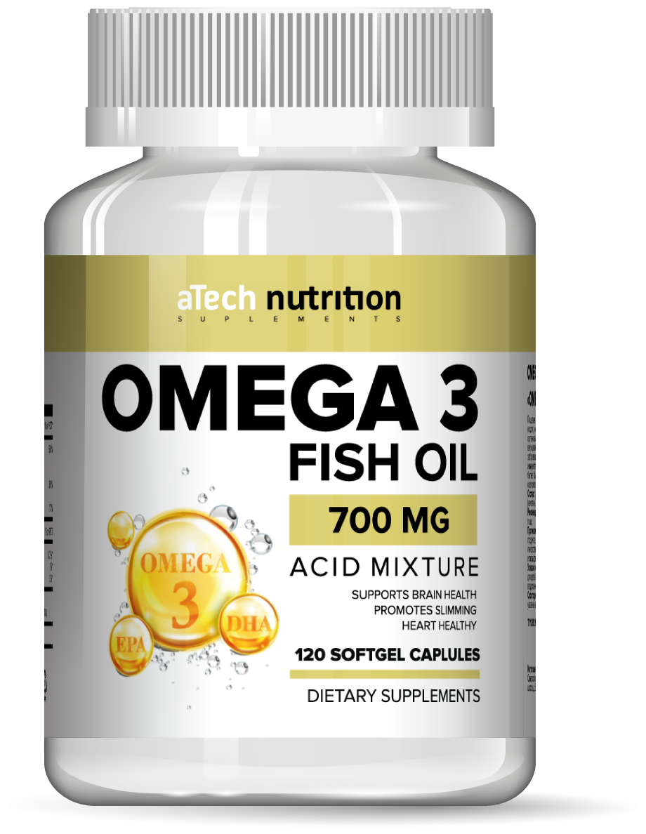 Omega 3 мягк. капс., 0.7 г, 120 шт.