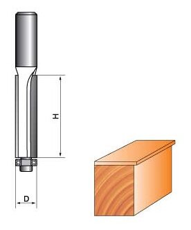 Фреза Globus 1020 D10h12 кромочная прямая