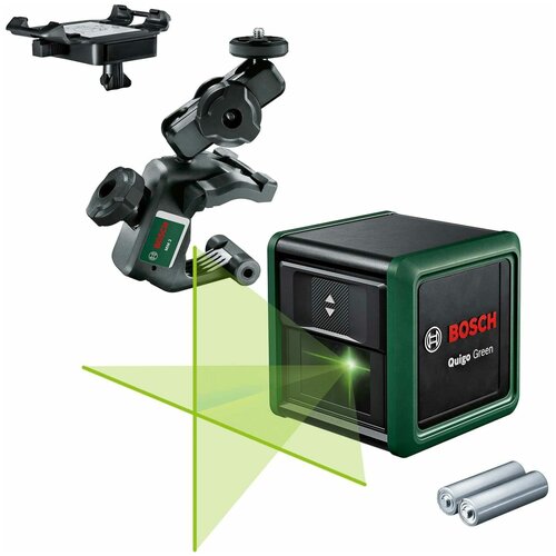 Лазерный нивелир BOSCH Quigo Green+MM2, 0603663C02