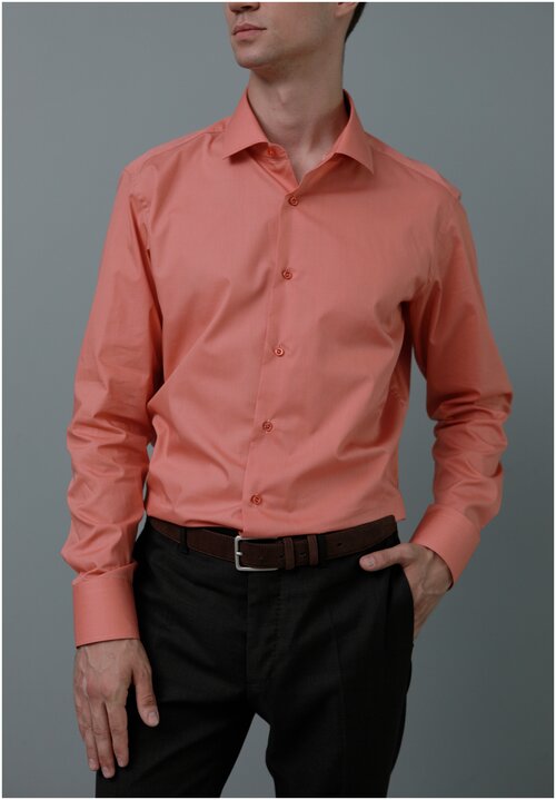 Рубашка Allan Neumann, размер 42 176-182, оранжевый