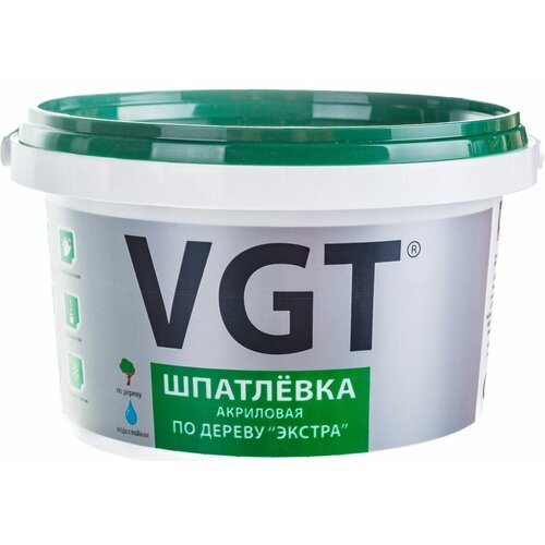 Шпаклевка по дереву VGT Экстра шпатлёвка vgt экстра по дереву махагон 0 3 кг