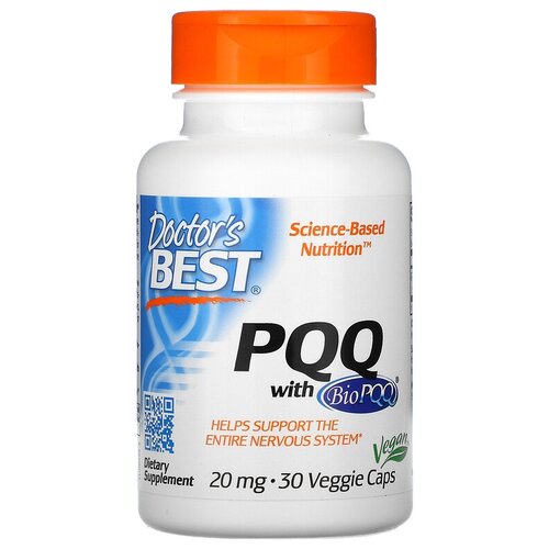Капсулы Doctor's Best PQQ с BioPQQ, 60 г, 20 мг, 30 шт.