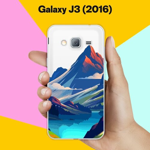 Силиконовый чехол на Samsung Galaxy J3 (2016) Горы 10 / для Самсунг Галакси Джи 3 2016