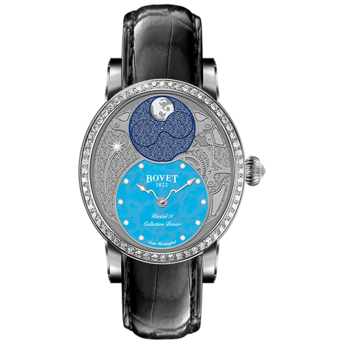 Наручные часы Bovet, синий, серебряный