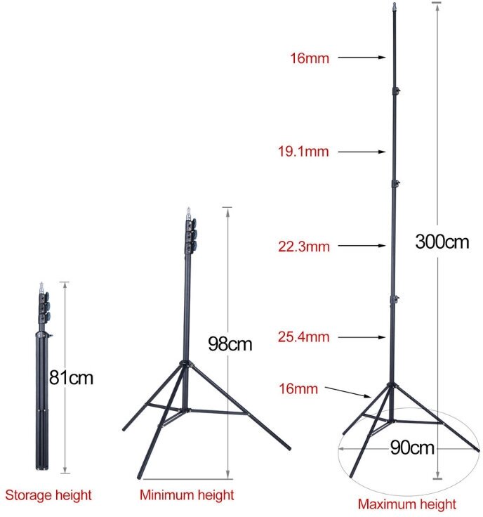 Металлический Штатив ( трипод ) Firecore 3 метра ( телескопический )