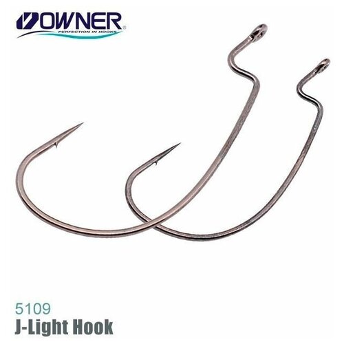 крючок owner 5109 j light worm hook 1 Крючок Owner 5109 №02 (В-94)