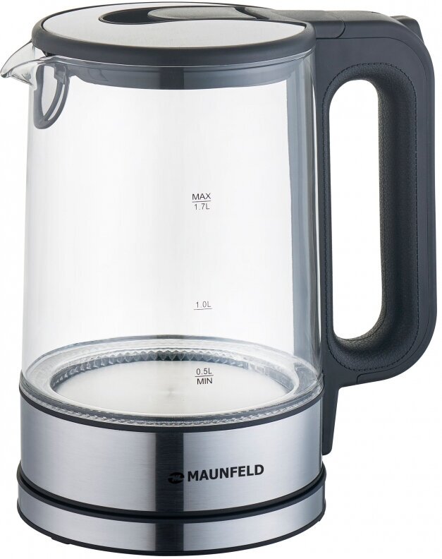 Электрический чайник Maunfeld, стеклянный, 1.7 литра, мощность 2200 Вт