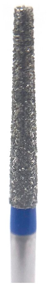 Бор алмазный Ecoline E 848 M, конусный цилиндр, под турбинный наконечник, D 1.8 мм, синий