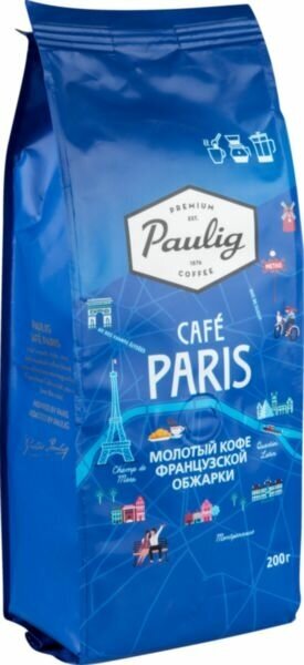 Кофе молотый Paulig Cafe Paris с нотами темного шоколада, натуральный, жареный 200 г - фотография № 4