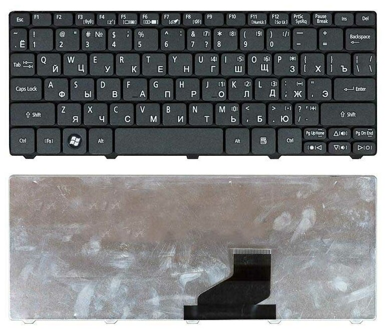 Клавиатура для ноутбука Acer Aspire One 521 532H AO532H D255 D260 D270 NAV50 PAV80 черная 002197 990₽