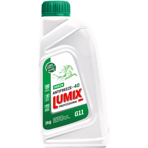Антифриз LUMIX ANTIFREEZE GREEN G11 (-40) зеленый 1 кг
