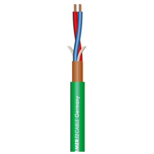 Кабель микрофонный в нарезку Sommer Cable 200-0004 Stage 22 Highflex Green, 1 м