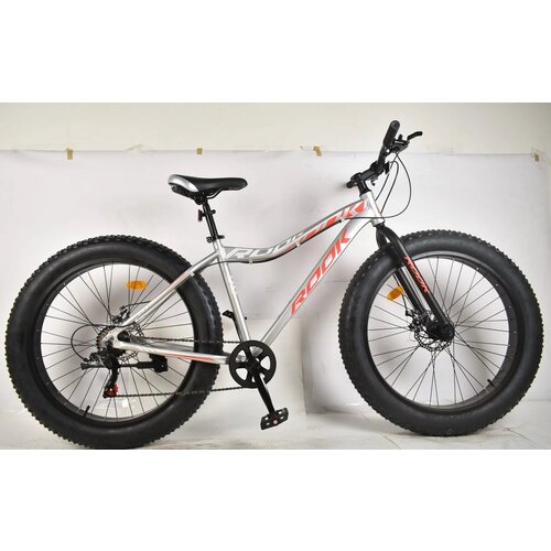 Велосипед Фэтбайк 26 Rook FA260D алюминий сереброкрасный 2920000₽