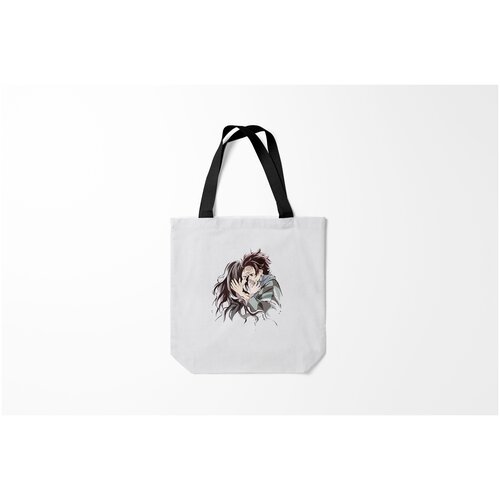 фото Сумка-шоппер / 40х40 см / аниме / kimetsu no yaiba поцелуйчики burnettie