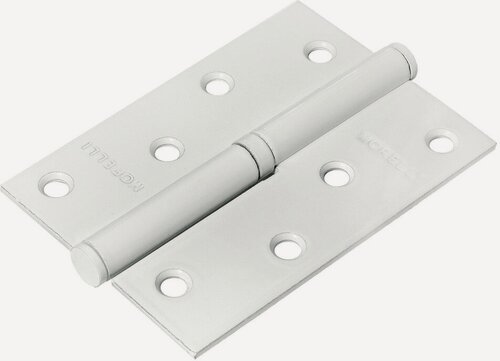 Изображение товара Петли дверные Morelli MSD 100X70X2.5 W L белые, комплект 2 шт. разъемных петель, петли металлические врезные для межкомнатных дверей