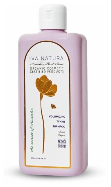 IVA NATURA Шампунь для объема волос VOLUMIZING THYME SHAMPOO 350 мл