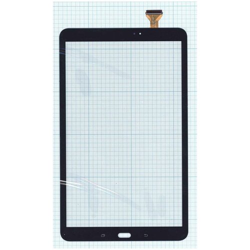 Сенсорное стекло (тачскрин) для Samsung Galaxy Tab A 10.1 SM-T580/T585/T587 черное 2pcs tablet tempered glass for samsung galaxy tab a a6 10 1 2016 sm t580 sm t585 screen protector cover tablet tempered film