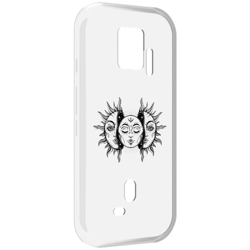 Чехол MyPads луна-в-солнце для ZTE Nubia Red Magic 7S Pro задняя-панель-накладка-бампер