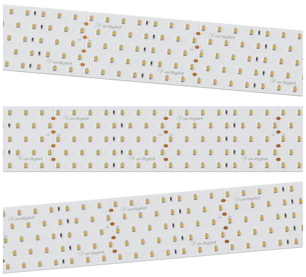 Лента RT 2-2500 24V Warm3000 5x2 (2835, 875 LED, LUX) (arlight, 36 Вт/м, IP20)