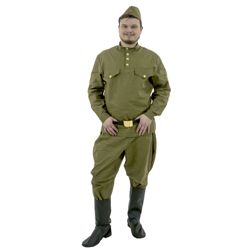 фото Солдат с брюками-галифе на взрослого (саржа) вестифика