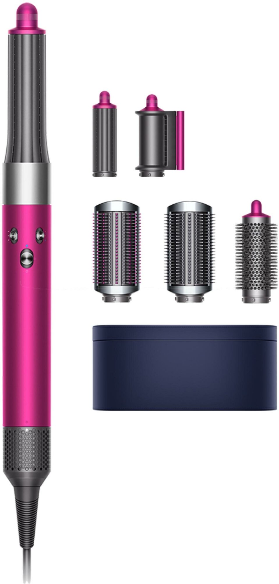 Мульти Стайлер Дайсон Dyson Airwrap Complete Long, Fuchsia Nickel, Розовый/Фуксия/Серебристый, оригинал (HS05) 395823-01, XC - фотография № 1