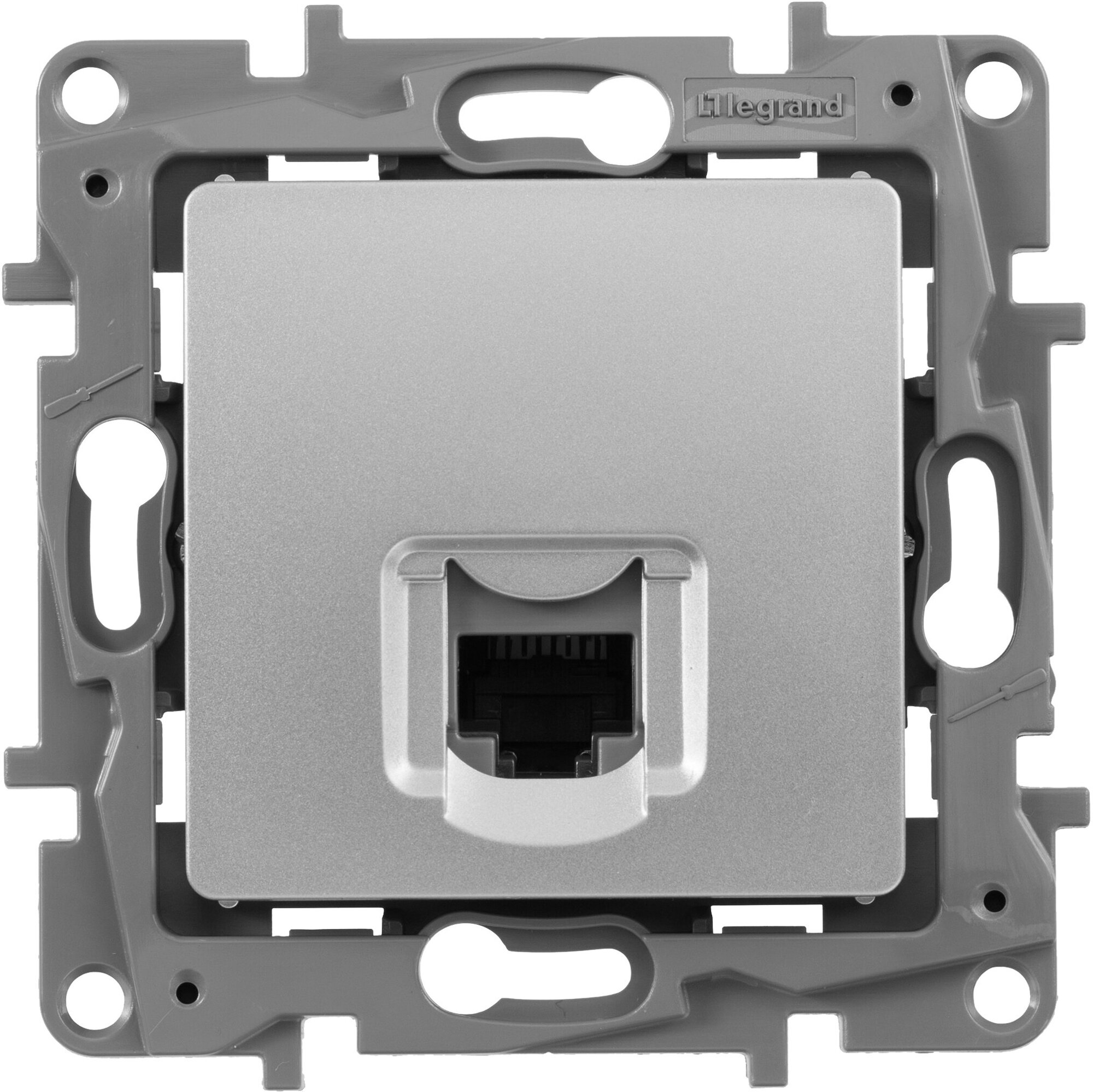 Legrand Etika Алюм Розетка компьютерная RJ45, категория 5е UTP 672441