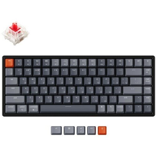 Беспроводная механическая клавиатура Keychron K2 Тёмно-серый Dark Grey Gateron G Pro - красный Gateron G Pro Red 1399000₽