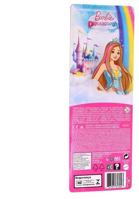Кукла Barbie Принцесса Русые волосы с розовой прядью, пышные формы - фото №10