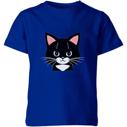 Футболка Us Basic, размер 6, синий мужская футболка котенок с голубыми глазами m синий