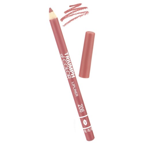 TF Cosmetics карандаш для губ Triumph Of Color Lipliner, 206 Темный розовый