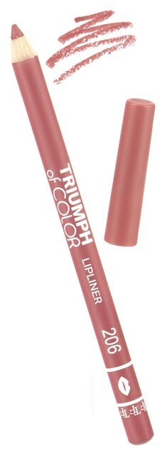 TF Cosmetics карандаш для губ Triumph Of Color Lipliner 206 Темный розовый