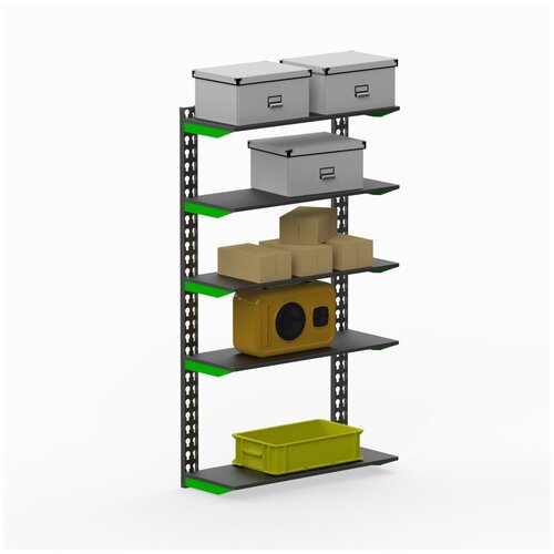 Стеллаж модульный Metalex серии FLY 1500х900х300 (5 полок)